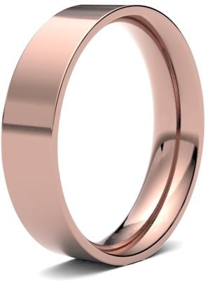 James Moore & Co | Or rose 9 carats | 5 mm | taille moyenne | court plat | ag_5lme-9r AG_5LME-9R