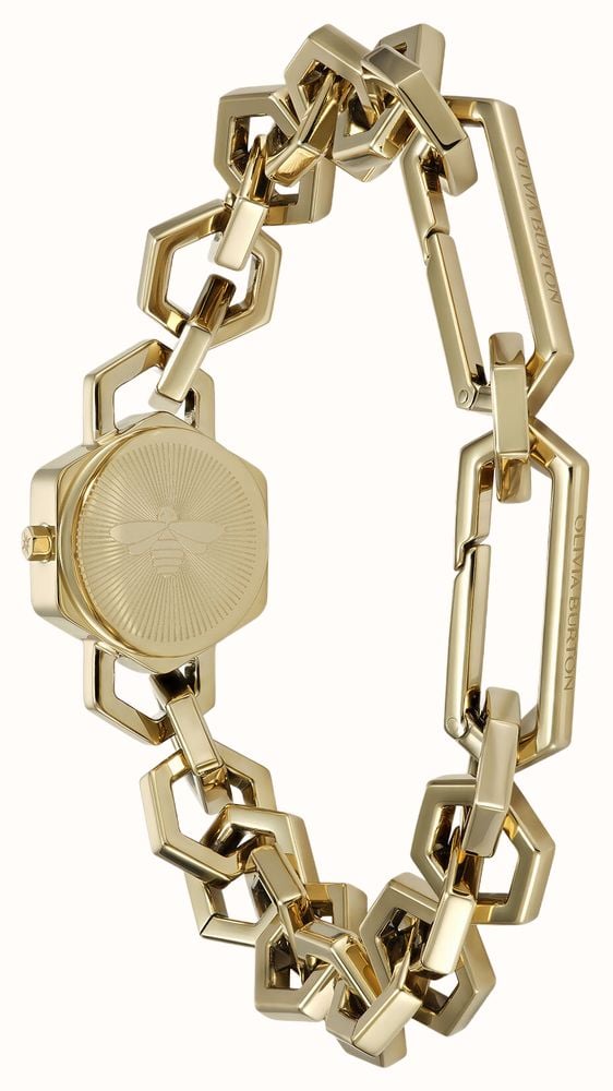 Olivia Burton 20mm Hex Link Mini Gold Bracelet 24000394 - vista alternativa 4