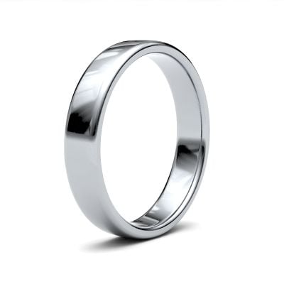 James Moore Wedding Rings | Palladium 500 | 4mm | Light | Soft Court | AG_4LLS-PD5