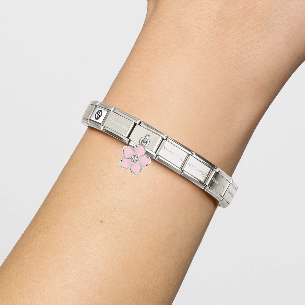 Nomination Classic - Pink Enamel Flower Charm 331805/23 - vista alternativa 2