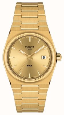 Tissot Prx 40 205 Quarz 35 mm vergoldeter Edelstahl T1372103302100