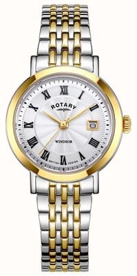 Rotary Женские двухцветные часы Windsor LB05421/01