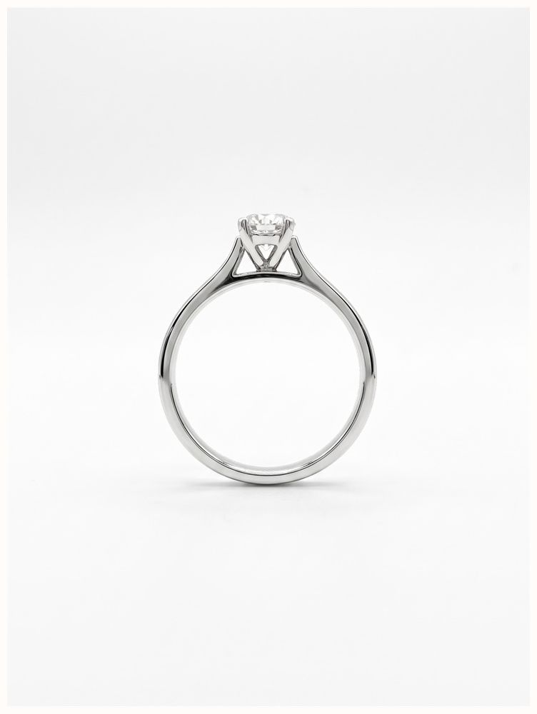 0.50ct Round Brilliant Natural Diamond Platinum Solitaire Ring FCD28350 - альтернативный вид 3