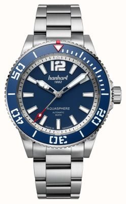 Hanhart AQUASPHERE FreeFall (42mm) Blue Dial / Stainless Steel Bracelet 772.270-6428