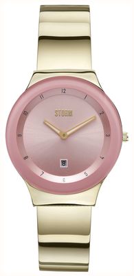 STORM LUCKI GOLD PINK (33mm) Pink Dial / Gold PVD Stainless Steel Bracelet 47559/GD/PK