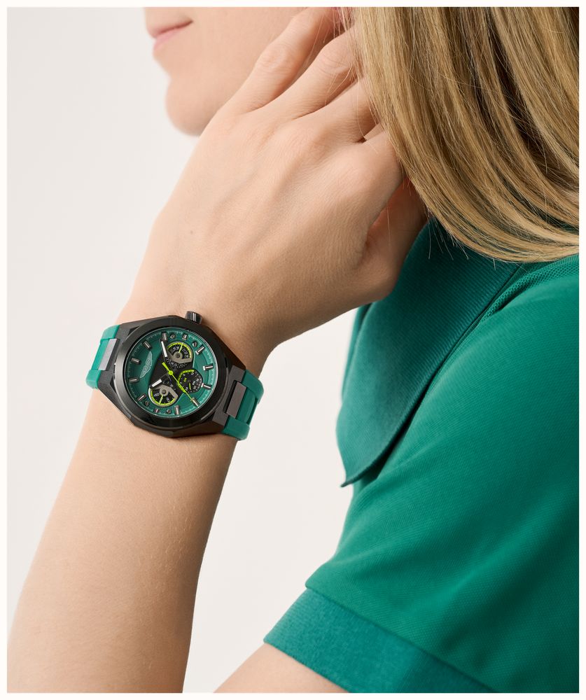 Aston Martin Thrill TKS W Quartz Multifunction (42mm) Podium Green Dial / Podium Green Silicone Strap MTRI1F503 - widok alternatywny 5