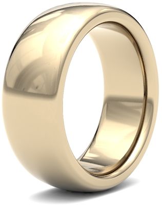 James Moore Wedding Rings | 18ct Yellow Gold | 8mm | ExtraHeavy | Premium Court | AG_8GZP-18Y