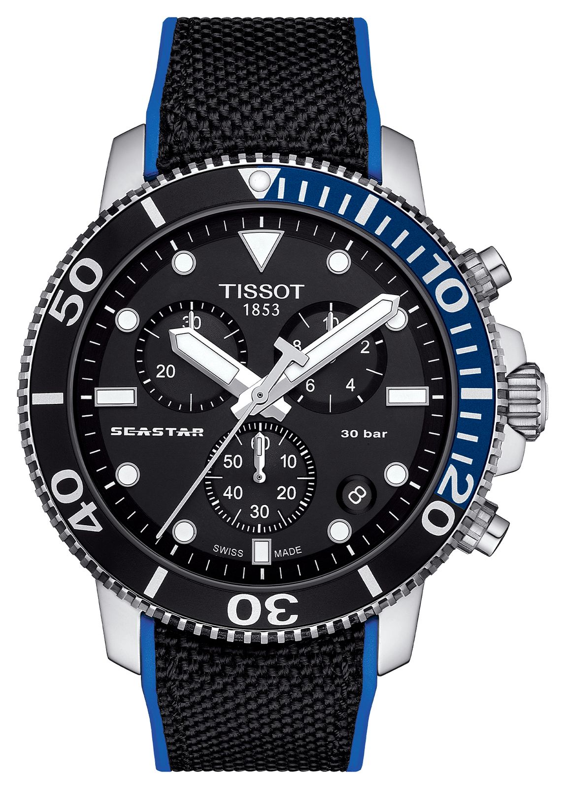 Tissot chronographe Seastar 1000 (45,5 mm) cadran montre