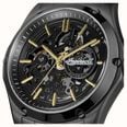 Ingersoll THE WHISTLE Automatic (43mm) Black Skeleton Dial / Black PVD Stainless Steel Bracelet I18202 - vista alternativa 2
