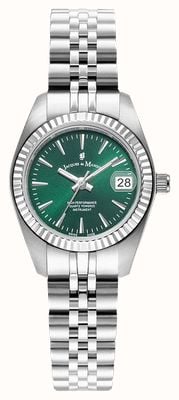 Jacques Du Manoir Inspiration Classic (26mm) Green Dial / Stainless Steel Bracelet JWL02103