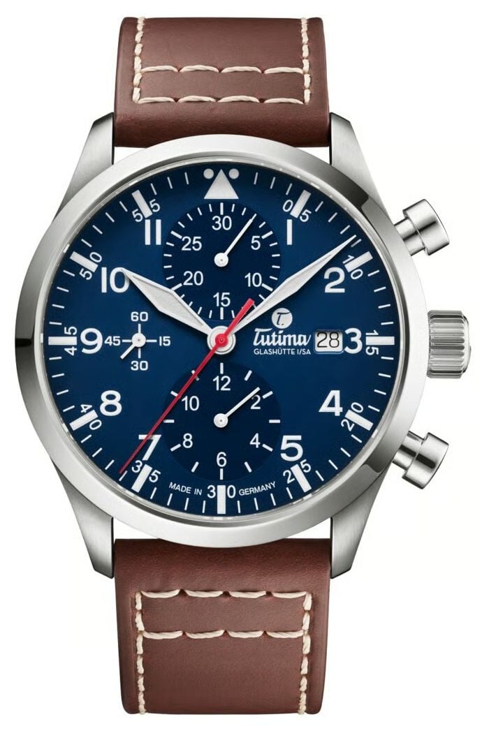 Tutima Glash&Atilde;tte Flieger Legacy T5 Automatic Chronograph  Watch
