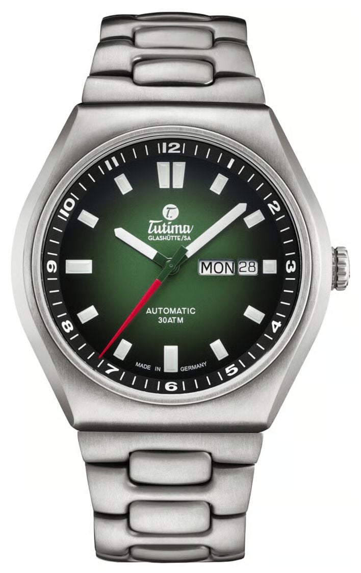 Tutima Glash&Atilde;tte M2 Coastline Automatic 43mm Green D&Atilde; Watch
