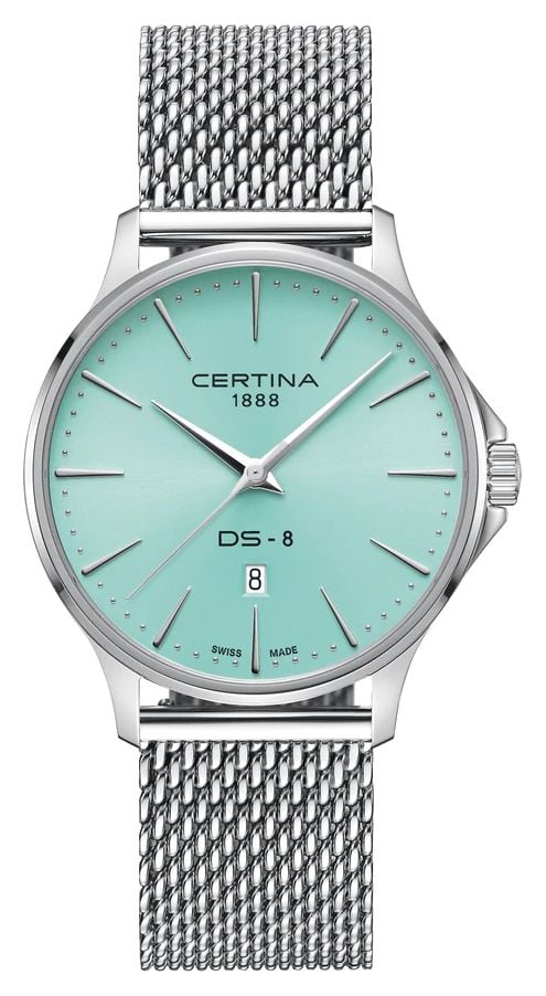 Certina Ds-8 gent (40 mm) cadran bleu clair / bracelet montre
