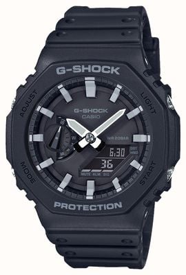 Casio Octagon-Serie | G-Shock Carbonkern | Achteck-Serie | schwarzes Harzarmband | GA-2100-1AER