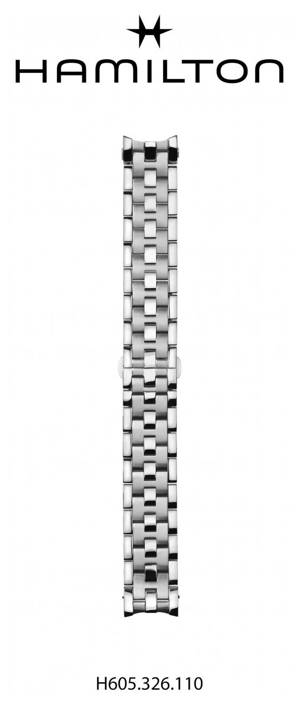 Hamilton Straps Bracelet en acier inoxydable Jazzmaster - 22 montre