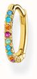 Thomas Sabo 18k Yellow Gold Plated Single Hoop Earring | Coloured Stones CR659-488-7