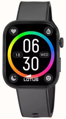 Lotus Smartime Audaz Smartwatch der 2. Generation (38,8 mm) mit Digitalanzeige und schwarzem Kautschukarmband 50214/1