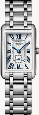 LONGINES ドルチェヴィータ クォーツ (20.8mm) シルバー「フリンケ」ダイヤル / ステンレススチールブレスレット L52554706