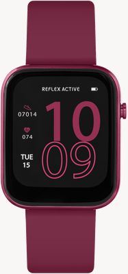 Reflex Active Series 12 Multi-Function Smartwatch (38mm) Digital Dial / Berry Red Silicone RA12-2158