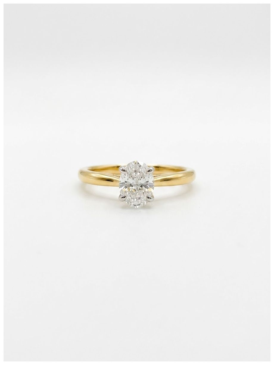 James Moore & Co 0.50ct Oval Natural Diamond 18ct Yellow Jewellery