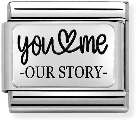 Nomination Classic You & Me Sterling Silver & Steel Charm 330111/31