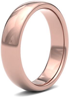 James Moore Wedding Rings | 18ct Rose Gold | 5mm | Medium | Premium Court | AG_5GMP-18R