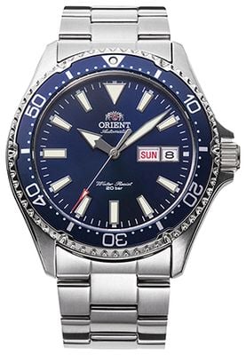 Orient Mako III Day-Date Automatic (41.8mm) Blue Dial / Stainless Steel Bracelet RA-AA0002L39B