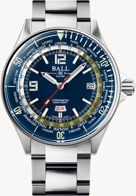 Ball Watch Company Ingenieur Master II Taucher Weltzeit | blaues Zifferblatt | 42mm DG2232A-SC-BE
