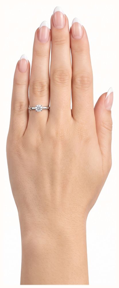 0.50ct Round Brilliant Natural Diamond 18ct White Gold Solitaire Ring J26494 - alternative Ansicht 4