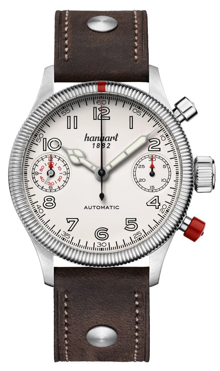 Hanhart Chronographe automatique Pioneer Twindicator (45 mm montre