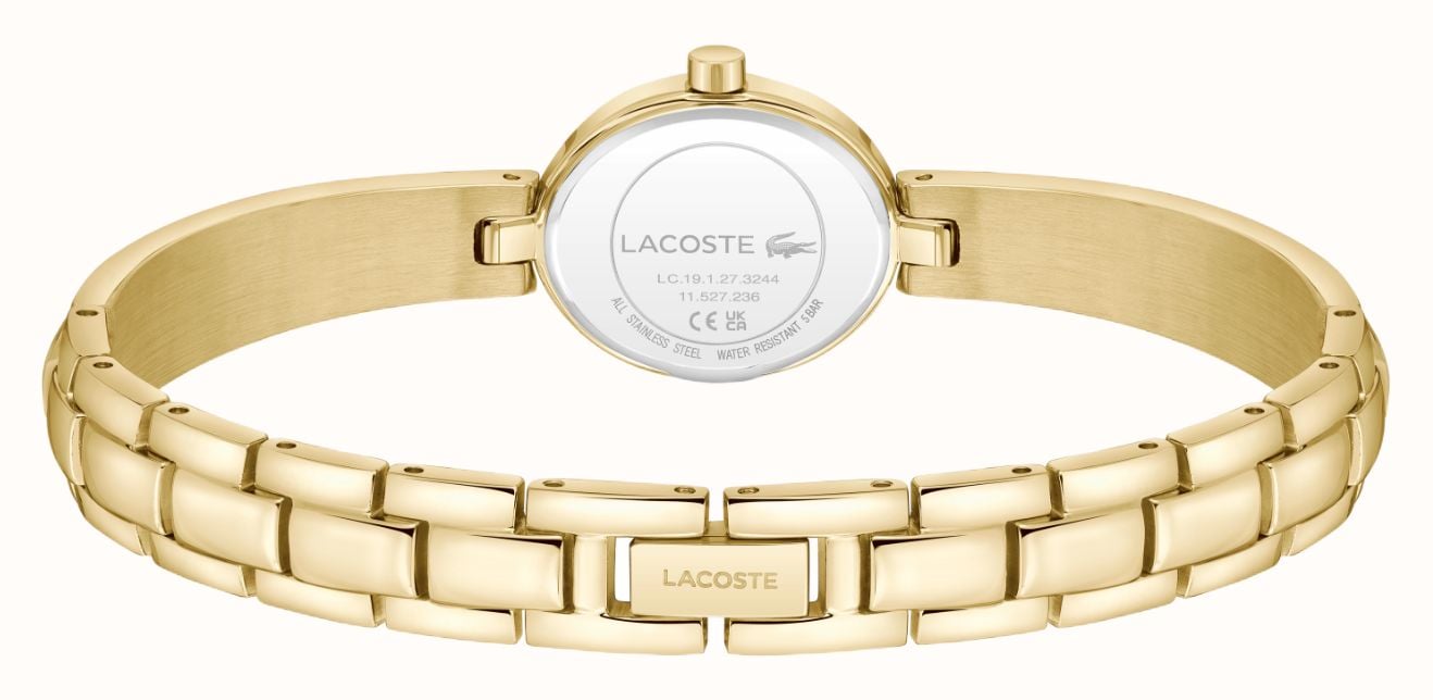 Lacoste Suzanne Quartz (18.5mm) Mint Green Sunray Dial / Gold PVD Stainless Steel Bracelet 2001531 - 別ビュー 3
