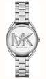 Michael Kors Leia Women's Silver Tone Dial Silver Tone Stainless Steel Bracelet MK7678