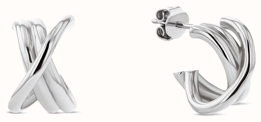Tommy Hilfiger Women's Nautical Knot Earrings Silver 2780992
