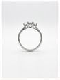1.03ct Emerald Natural Diamond Platinum Trilogy Ring J7378 - 別ビュー 3