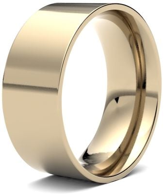 James Moore & Co | Or jaune 9 carats | 8 mm | léger | taille plate | ag_8lle-9y AG_8LLE-9Y