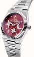 Thomas Sabo Moon And Stars Quartz (39mm) Red Sunray Dial / Stainless Steel Bracelet WA0466-201-212-39 - autre vue 2