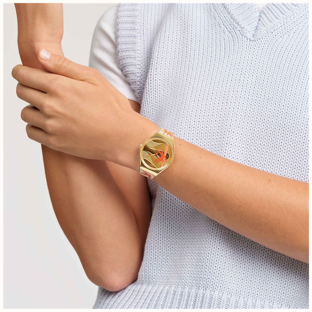 ★SWATCH★ [Headquarters] Year of the Snake GOLDEN RED BAMBO Swatch Gets in on the Year of the Snake with Two