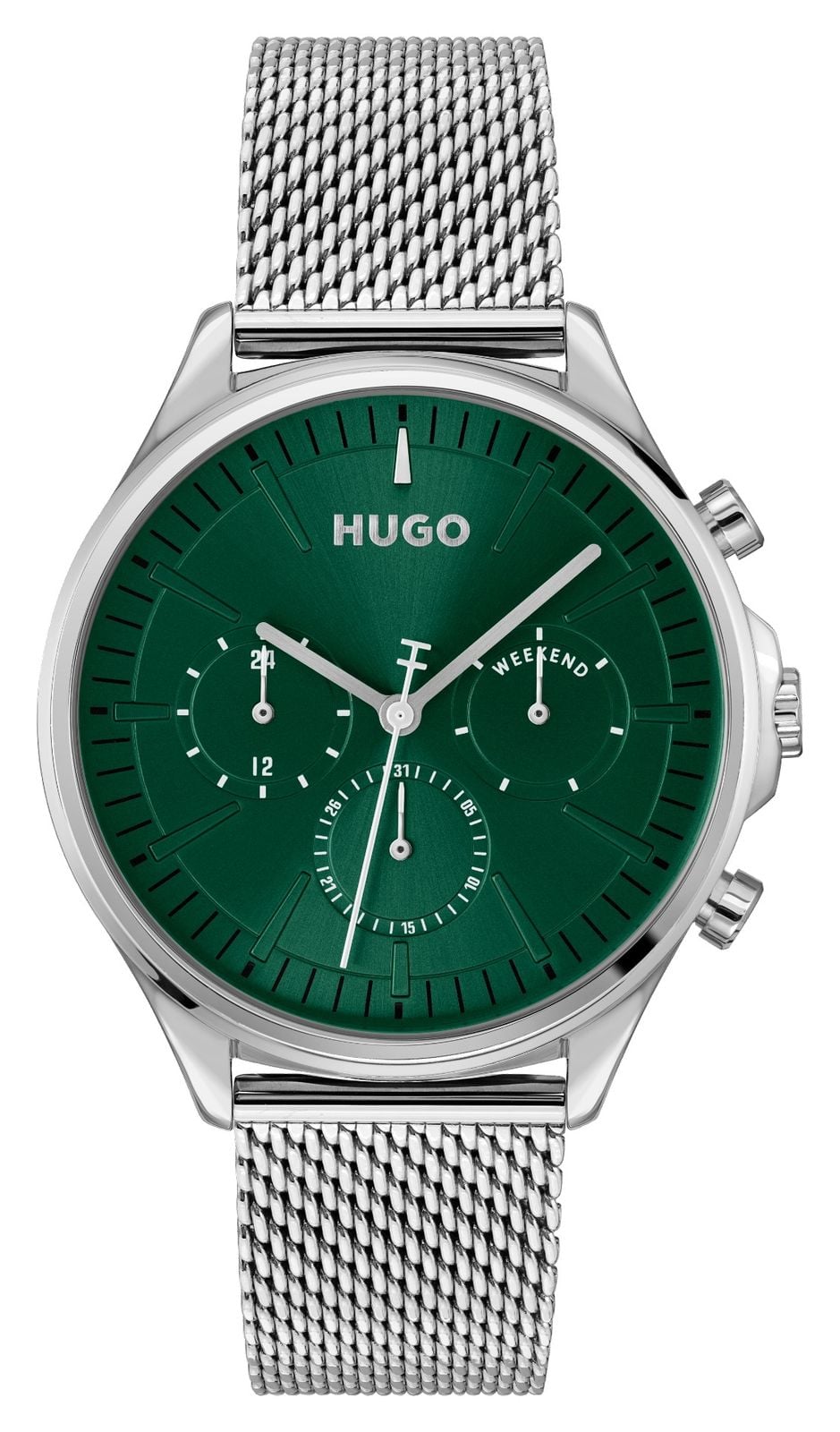 HUGO #smash multifonction (43 mm) cadran vert / bracelet en montre