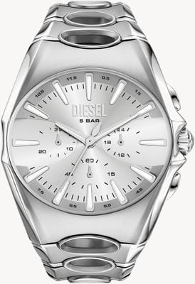 Diesel D-Curve Chronograph (49mm) Silver Dial / Stainless Steel Bracelet DZ4694