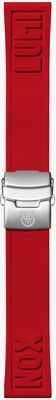 Luminox Zuschneidbares Armband aus echtem Kautschuk – rot – 24 mm – Stahlschnalle (nur Armband) FPX.2406.30Q.K