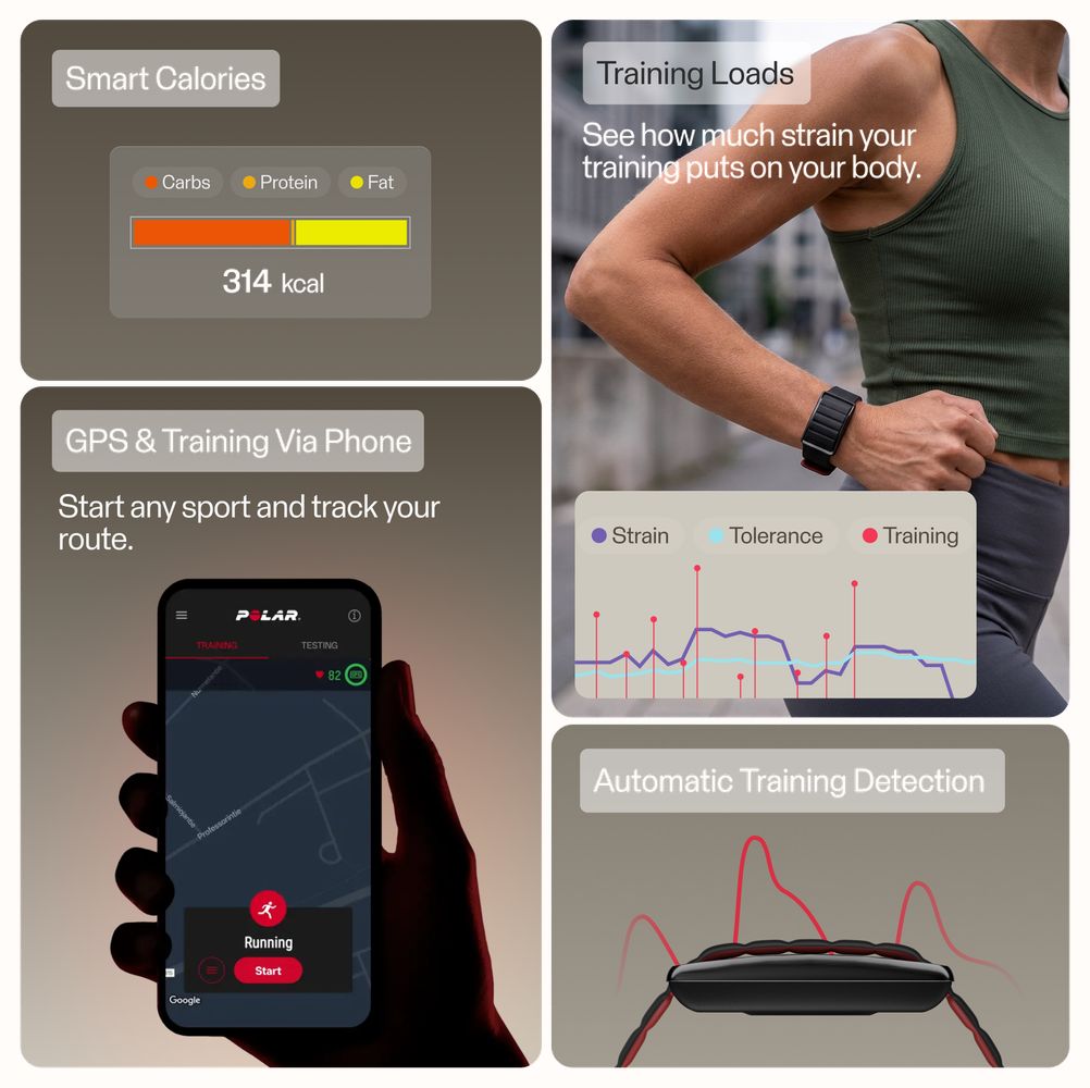 Polar Loop Black Cherry Magnetic Silicone - Screen-Free Wearable Health Band & Fitness Tracker Watch 920121267 - альтернативный вид 9