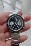 Customer picture of Hanhart 415 ES Reverse Panda (39mm) Black Dial / Stainless Steel Bracelet H703.211-6428