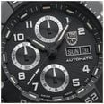 Luminox Master Carbon SEAL Auto Chrono 3880 Series (45mm) Black Dial / Black Technical Matrix Leather Strap Watch XS.3881 - vista alternativa 6