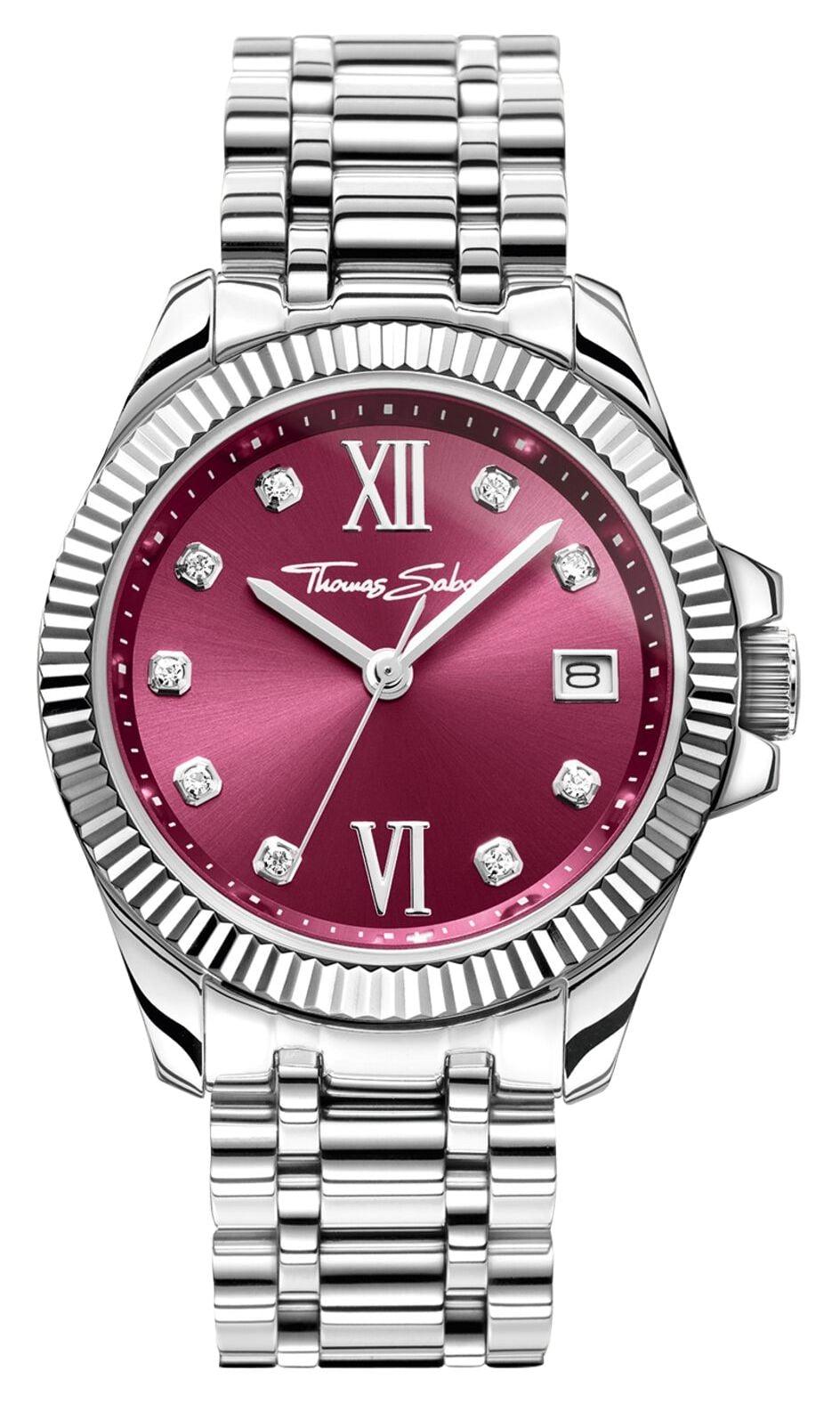 Thomas Sabo Cristal Divin (33 mm) cadran soleillÃ© bordeaux montre