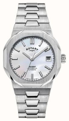 Rotary Sport Regent 自动上链腕表（36 毫米）珍珠母贝表盘 / 不锈钢表链 LB05410/07