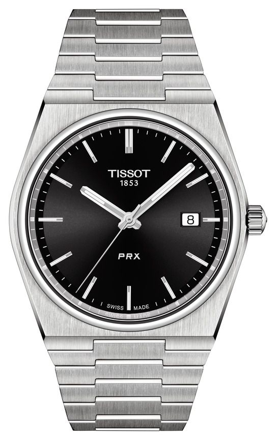 Tissot Ã  quartz Prx (40 mm), cadran noir soleillÃ©, montre
