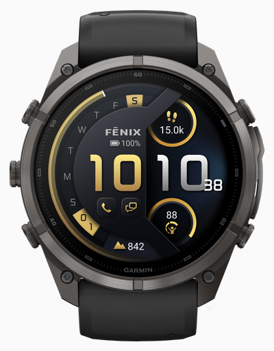 Garmin Fenix 9 Pro InReach 51mm Premium GPS Smartwatch - Carbon Grey Titanium With Black Silicone Watch 010-04337-11