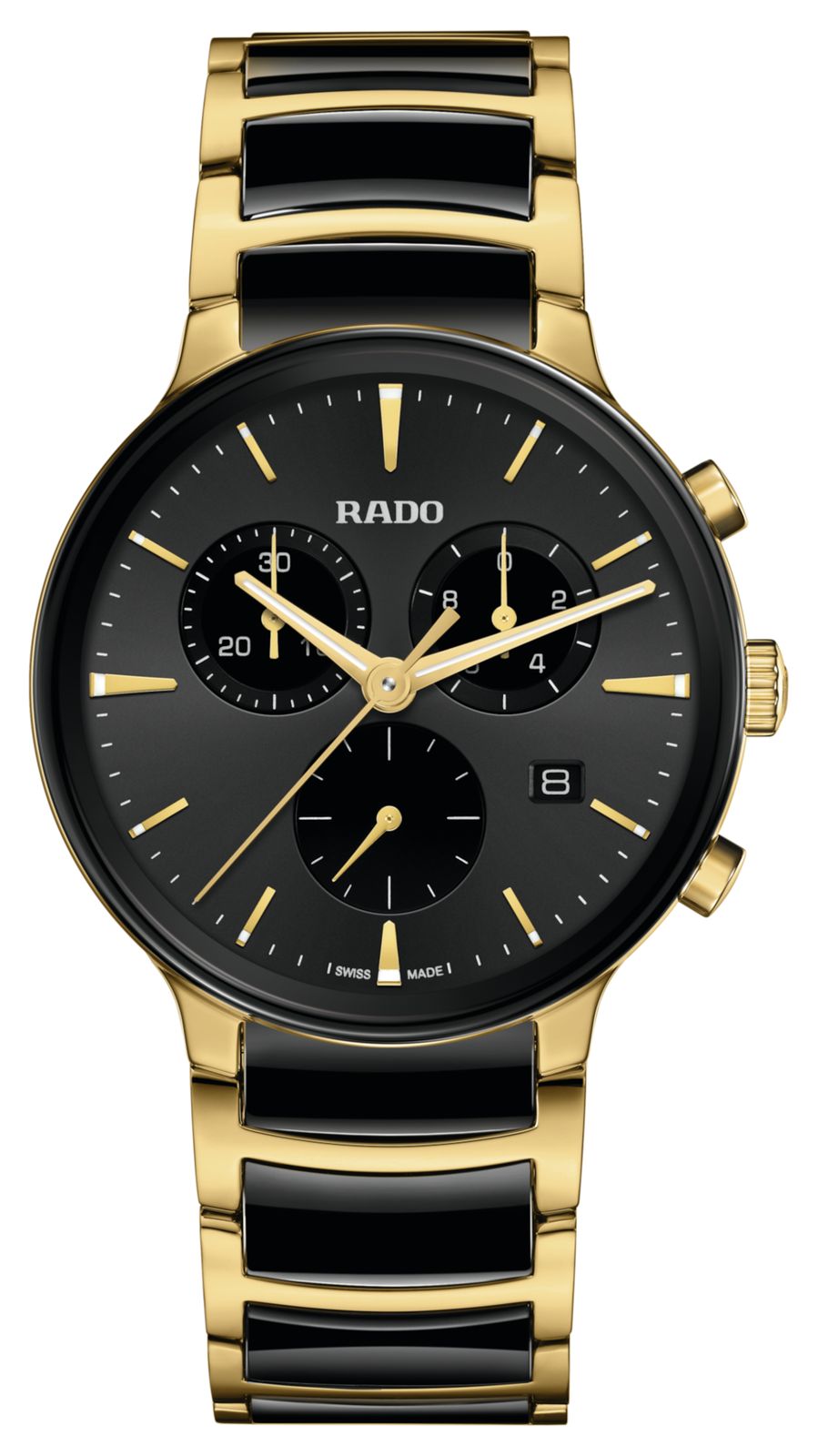 RADO Chronographe Centrix (41 mm) cadran noir / cÃ©ramique montre