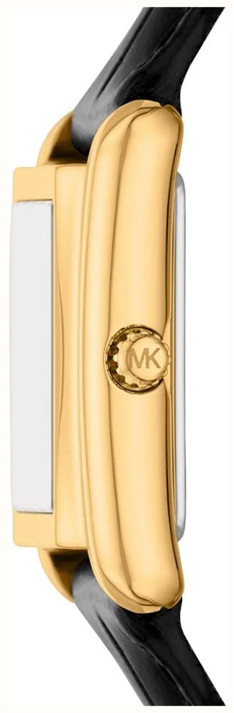 Michael Kors Women's Petite Essex Gold-Tone Crocodile Embossed Leather Strap MK7692 - alternative Ansicht 2