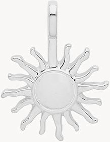 Silver Rhodium Plated Sun Pendant G61067